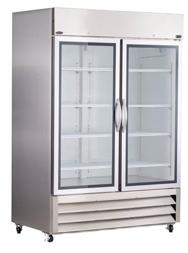 GPR492SSG/0 | General Purpose Stainless Steel Refrigerator, Glass Door, 49 cu. ft. capacity
